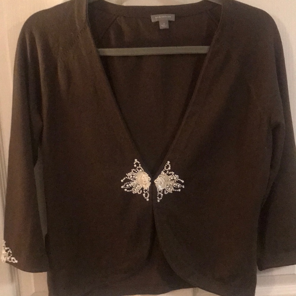 Ann Taylor Cardigan Sz Med
